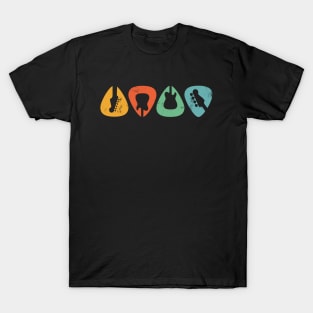 Retro Guitar Picks T-Shirt